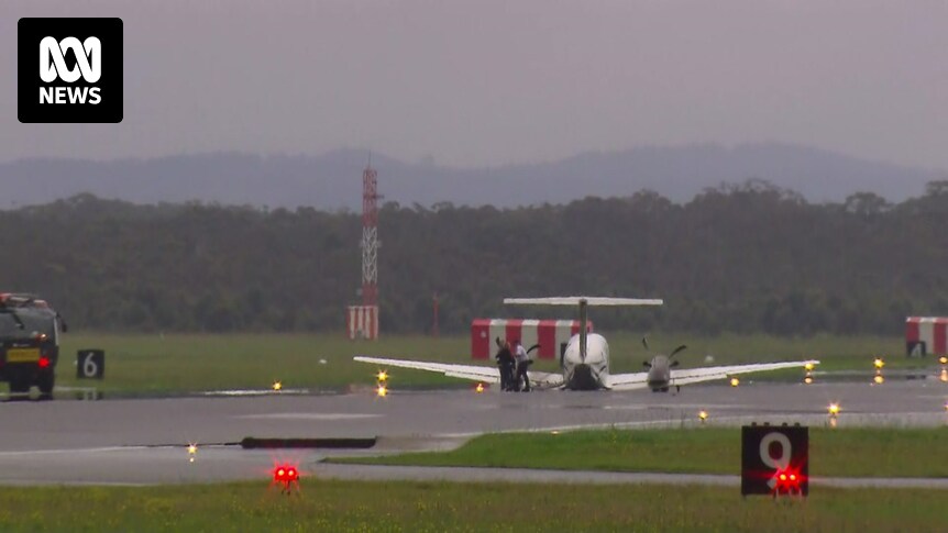 Un avion effectue un atterrissage d’urgence à l’aéroport de Newcastle après une panne de train d’atterrissage