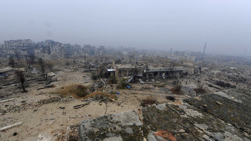 The Old City of Aleppo has been left in ruins.