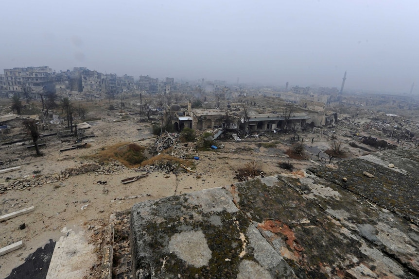 The Old City of Aleppo has been left in ruins.