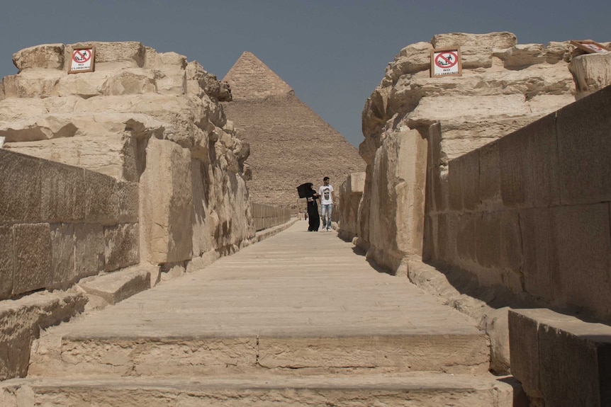 Giza devoid of tourists
