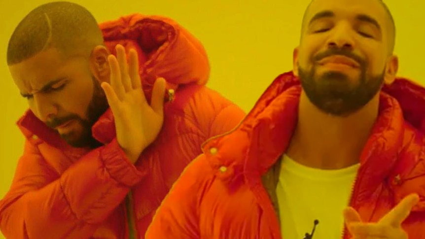 Drake Posting Meme Template by