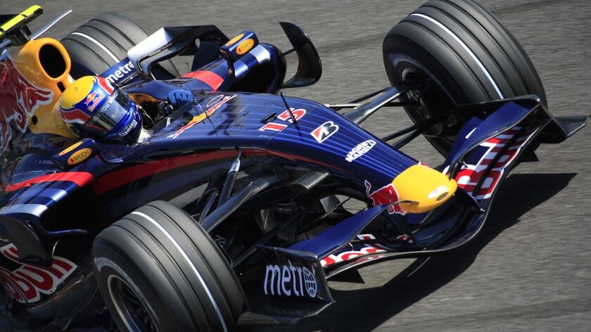 Mark Webber drives at Monza