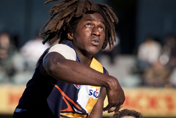 Second-year star...Dean Cox said it pays to remember Naitanui is still relatively new in the AFL.