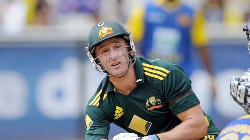 Mike Hussey found some form with an unbeaten 71