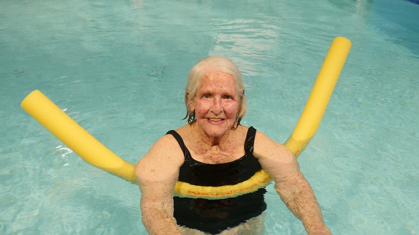 Jean Gartside is 100 years old, and swims every second day