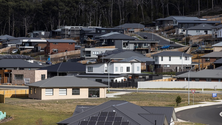 Houses in a new subdivision