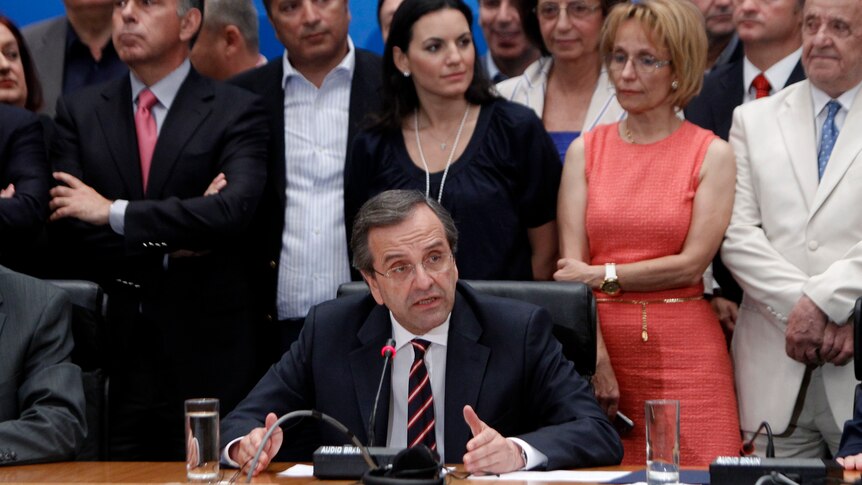 New Democracy leader Antonis Samaras