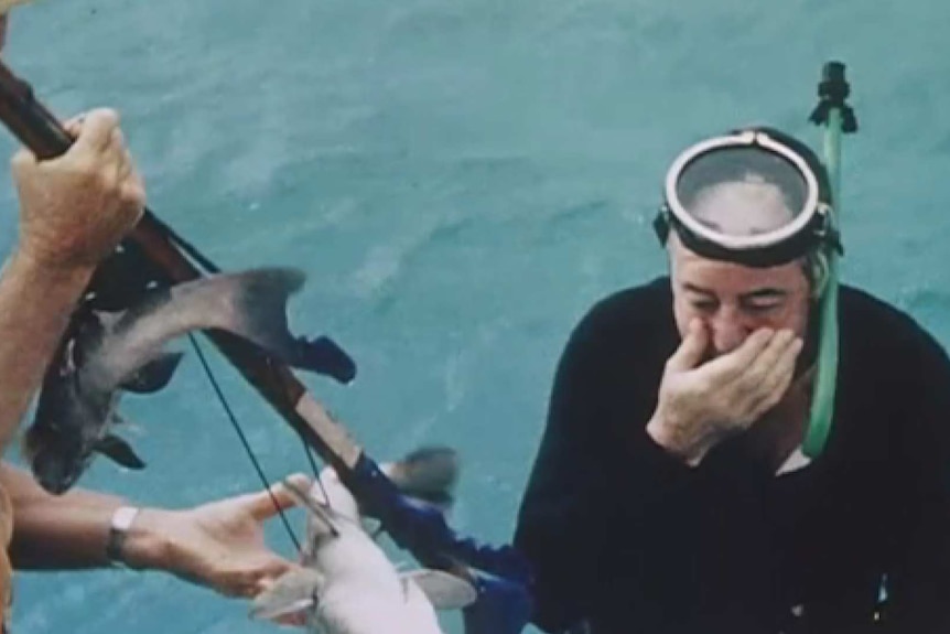 Footage of Prime Minister Harold Holt spearfishing is part of the National Archives collection