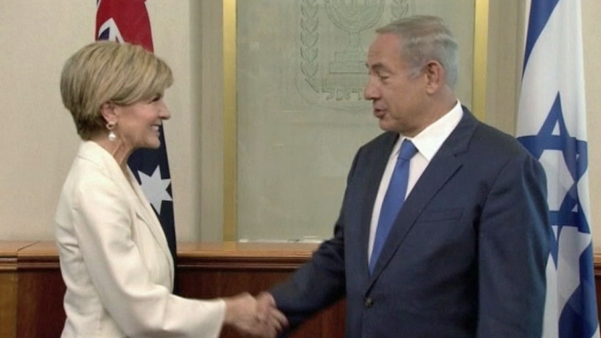 Julie Bishop invites Israeli PM to Australia during Jerusalem visit