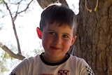 Four-year-old Tommy Austin, in Birdsville in far south-west Queensland