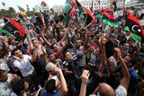 Libyans in Martyrs square in Tripoli