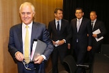 Malcolm Turnbull followed by Mike Baird, Daniel Andrews and Will Hodgman.