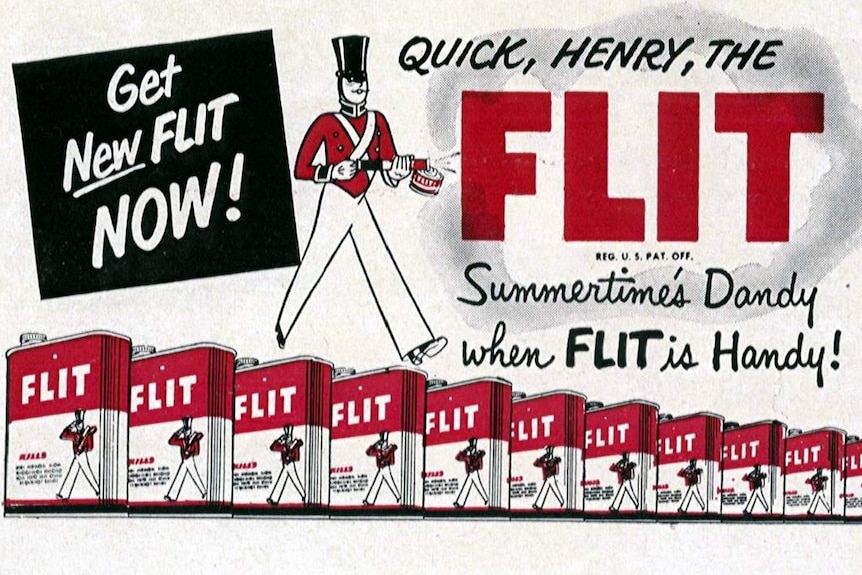 Insecticide advertisement from the 1950s