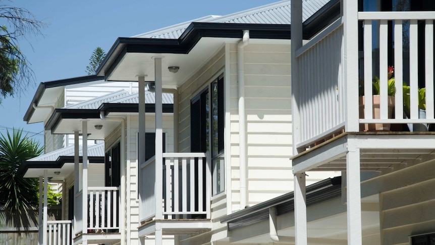 A block of townhouses in Brisbane.