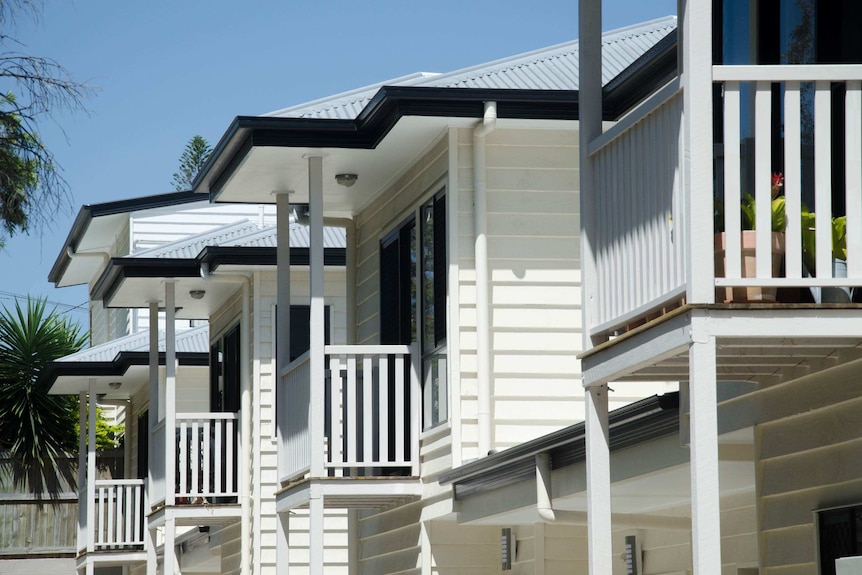 Houses in a row.