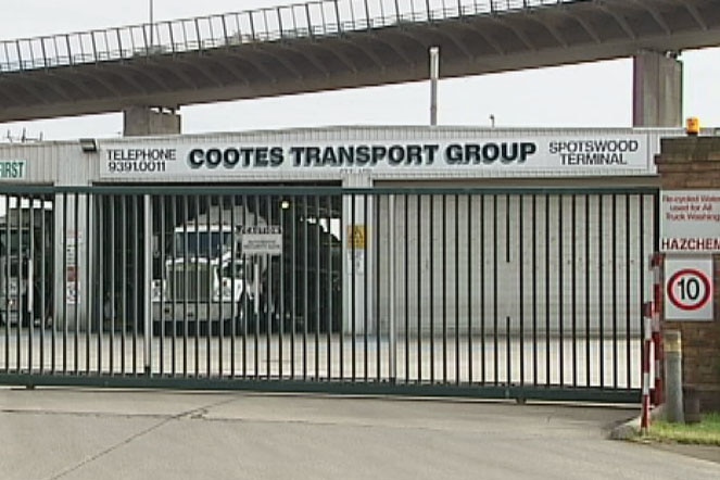Cootes Transport terminal at Spotswood, Victoria