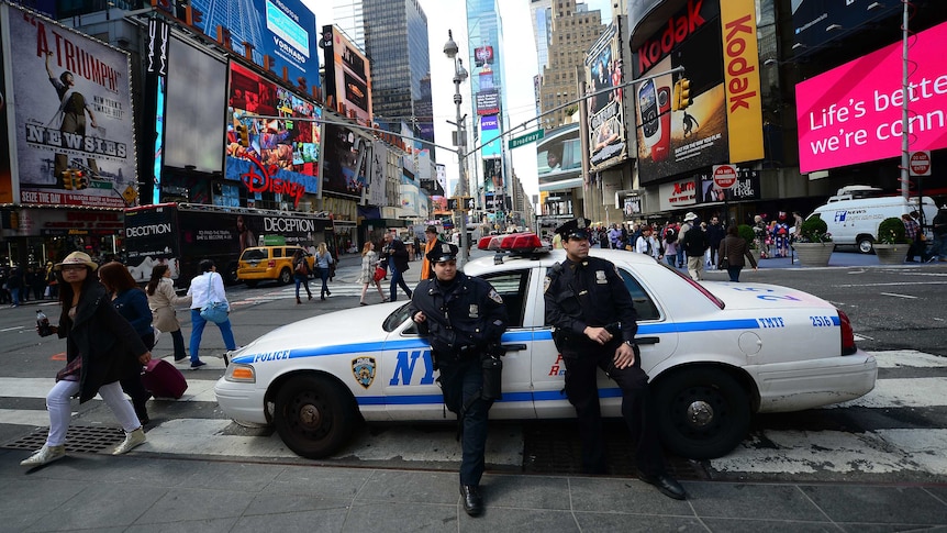 New York police in Times Square