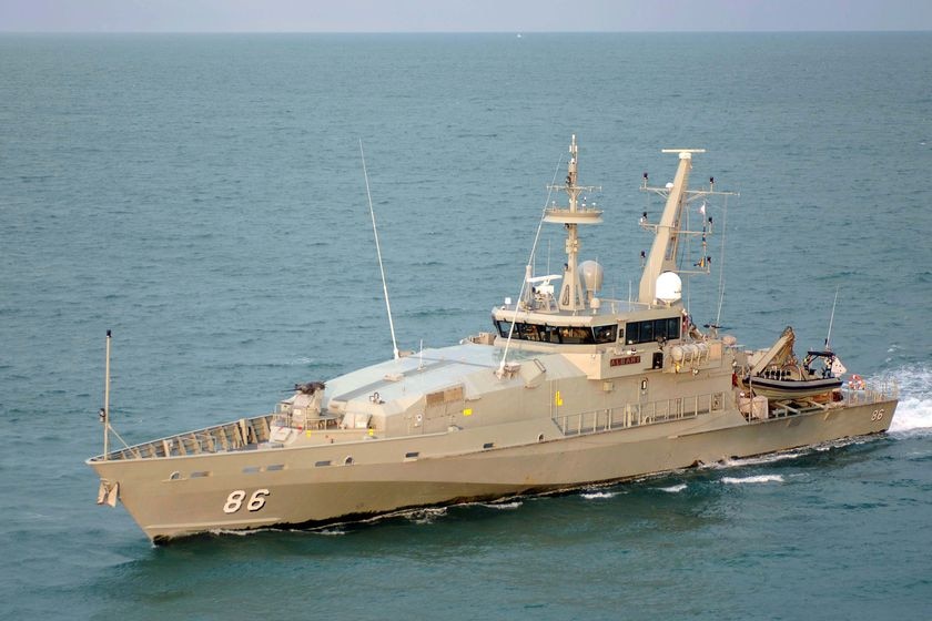 The Armidale Class Patrol Boat HMAS Albany