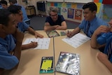 Boys in an English class at Canterbury Boys High in Sydney