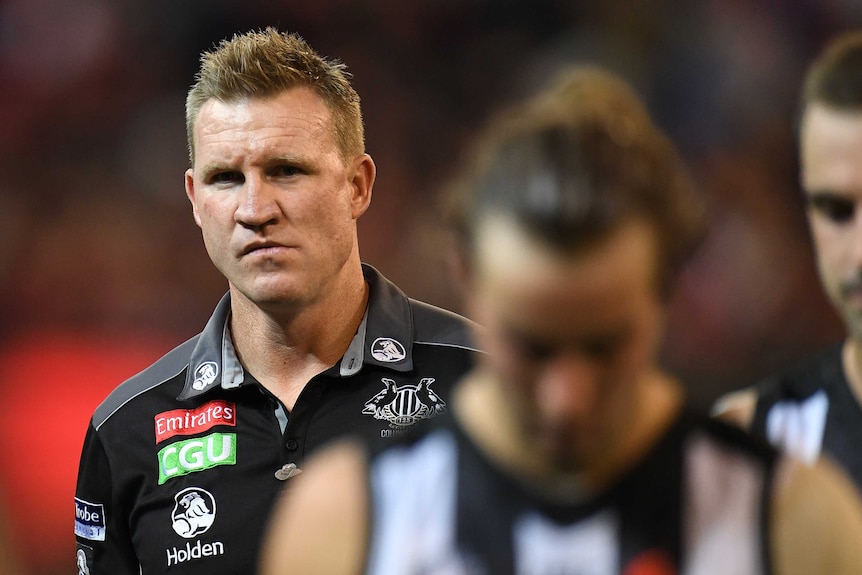 Nathan Buckley after the Anzac Day loss