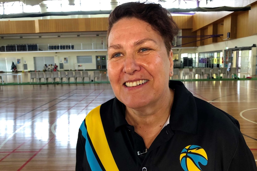 The Secretary of the Palmerston and Regional Basketball Association Rachel Fosdick at the Palmerston Recreation Centre