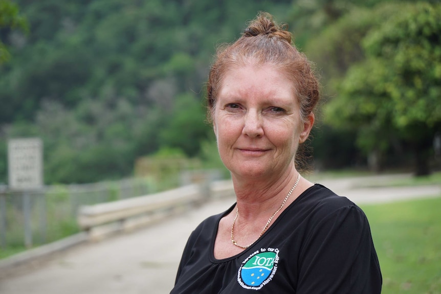 Roxanne Wilson, a museum attendant on Christmas Island.