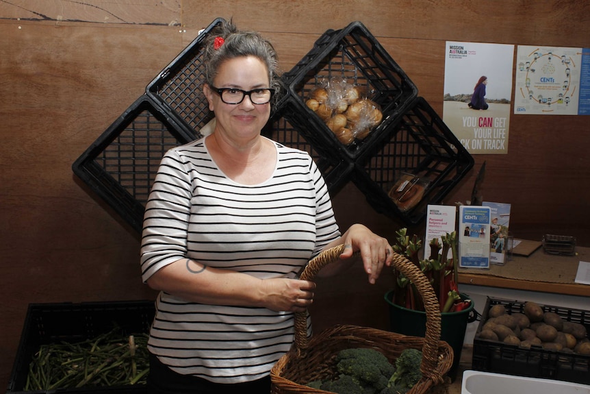 Founder of Produce to the People, Penelope Dodd standing in the shop front in Cooee on the north-west coast
