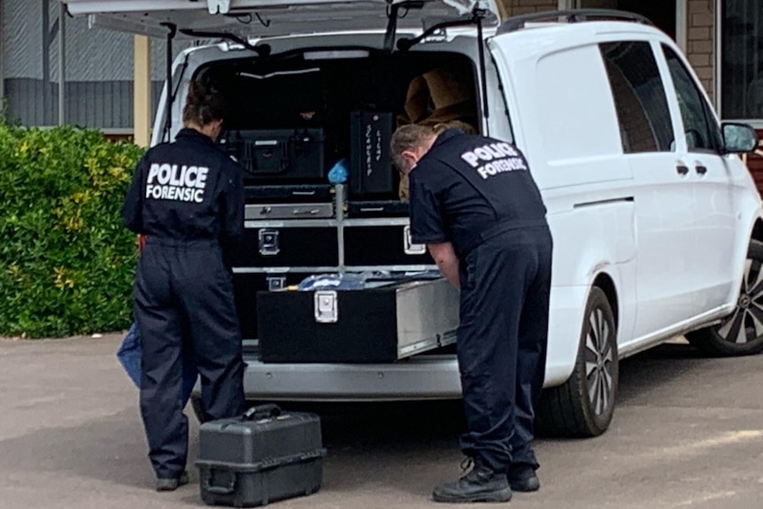 Police forensics van