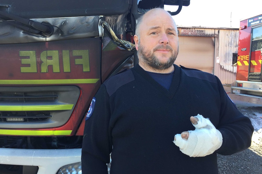 Volunteer firefighter Stephen Clements was injured trying to save Middleton Fire Station