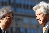 Former Japanese prime ministers Morihiro Hosokawa (L) and Junichiro Koizumi (R) have become high-profile critics of the nuclear power industry.