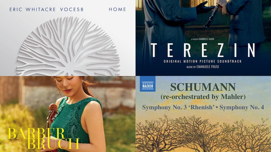 Featuring Home - Eric Whitacre, Voces8; TEREZIN - Original Film Soundtrack; Barber, Bruch - Esther Yoo (violin), Royal Philharmonic Orchestra, Vasily Petrenko; Schumann: Symhponies Nos. 3 & 4 - ORF Radio Symphony Vienna, Marin Alsop