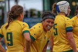 The Wallaroos at the 2017 Women's Rugby World Cup.