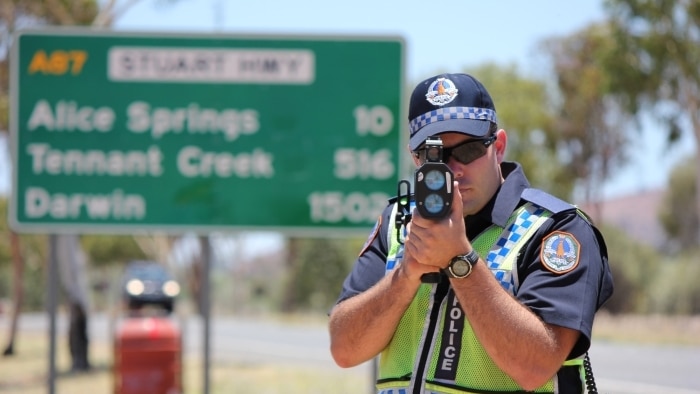 Red Centre police become boys and girls in blue