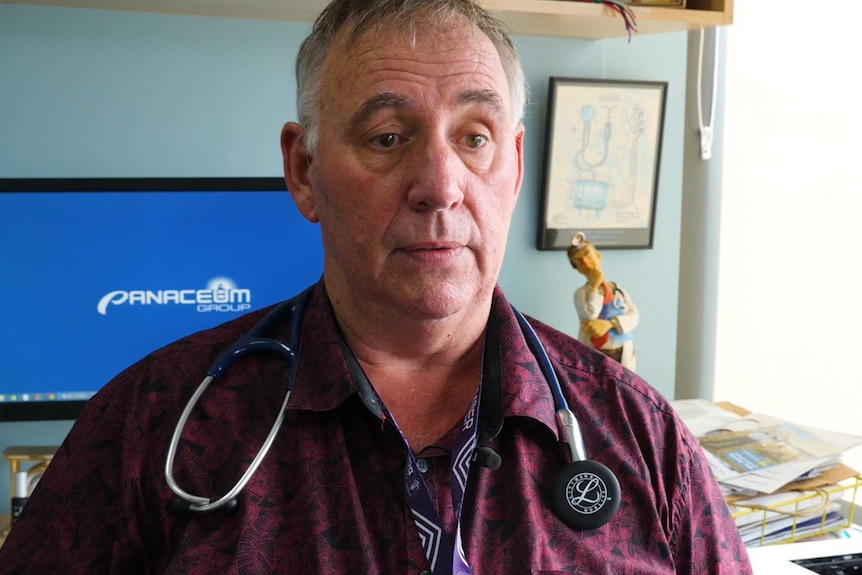 Headshot of Dr Ian Taylor wearing a stethoscope.