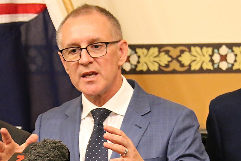 Premier Jay Weatherill speaks during a news conference.