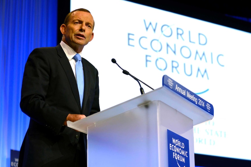 Tony Abbott in Davos