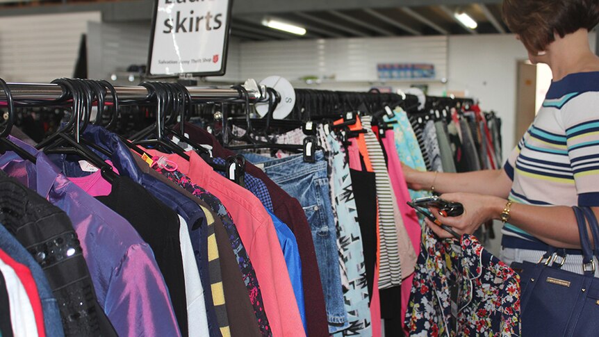 Excess clothing poses a logistical issue for the Alice Springs Salvation Army.