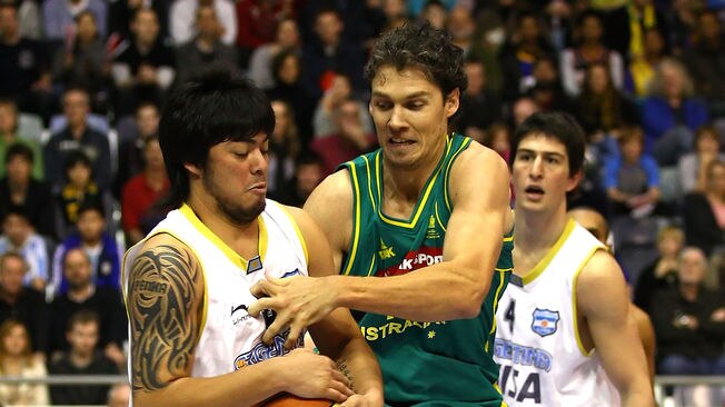 Gutsy effort: Argentina fought back in the final quarter but Australia's lead was too much.