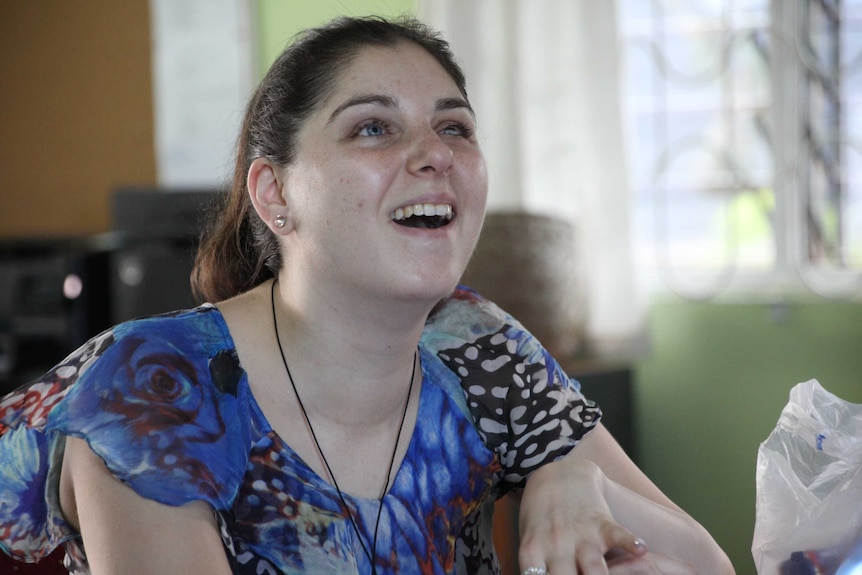 Head shot of Nastasia Campanella laughing.