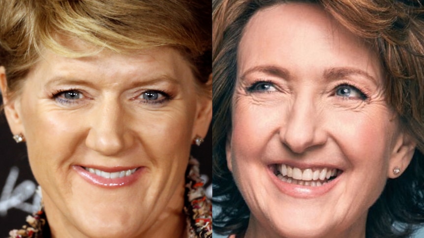 BBC Presenters Clare Balding left and Victoria Derbyshire right