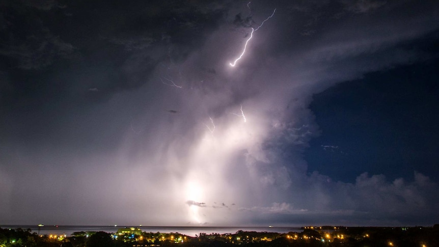 Lightning storm over Darwin