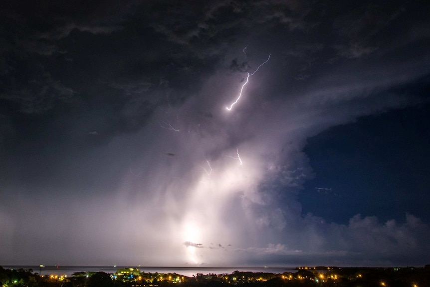 Lightning storm over Darwin