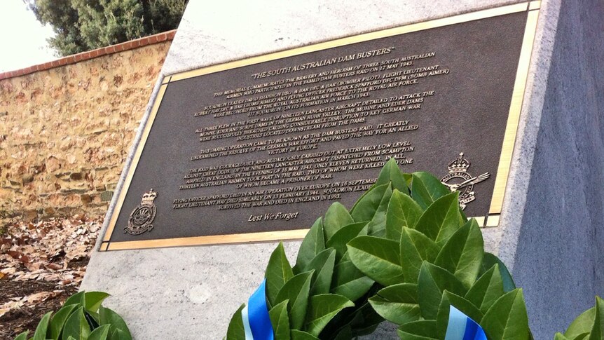 A ceremony was held in Adelaide as part of global commemorations of the 70th anniversary of the Dambusters.