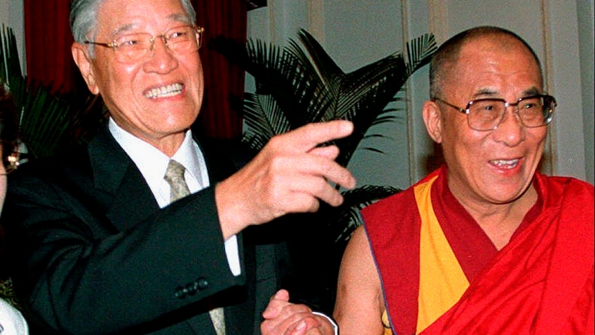 Lee Teng-hui and Dalai Lama
