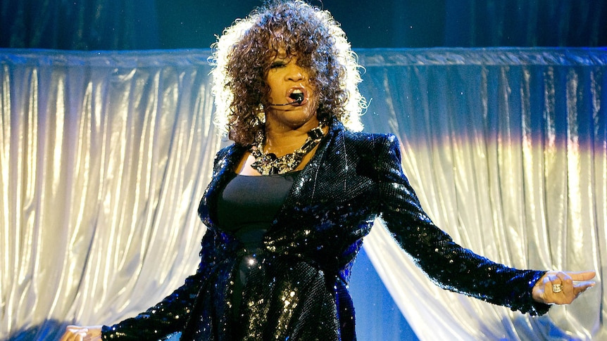 Whitney Houston performs at the O2 Arena