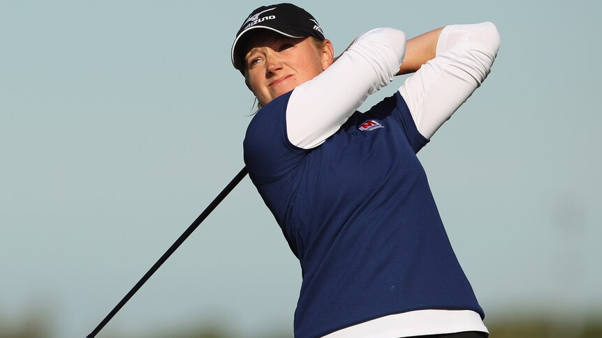 American Stacy Lewis at the Australian Open