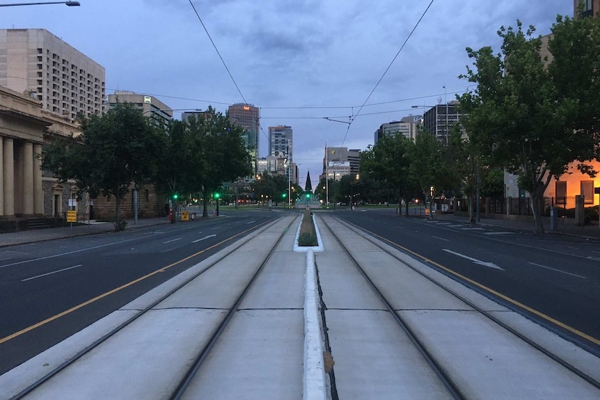 Empty Adelaide street