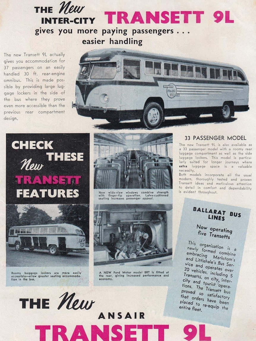 The Ansair buses were used on a number of a regional Victorian bus lines.