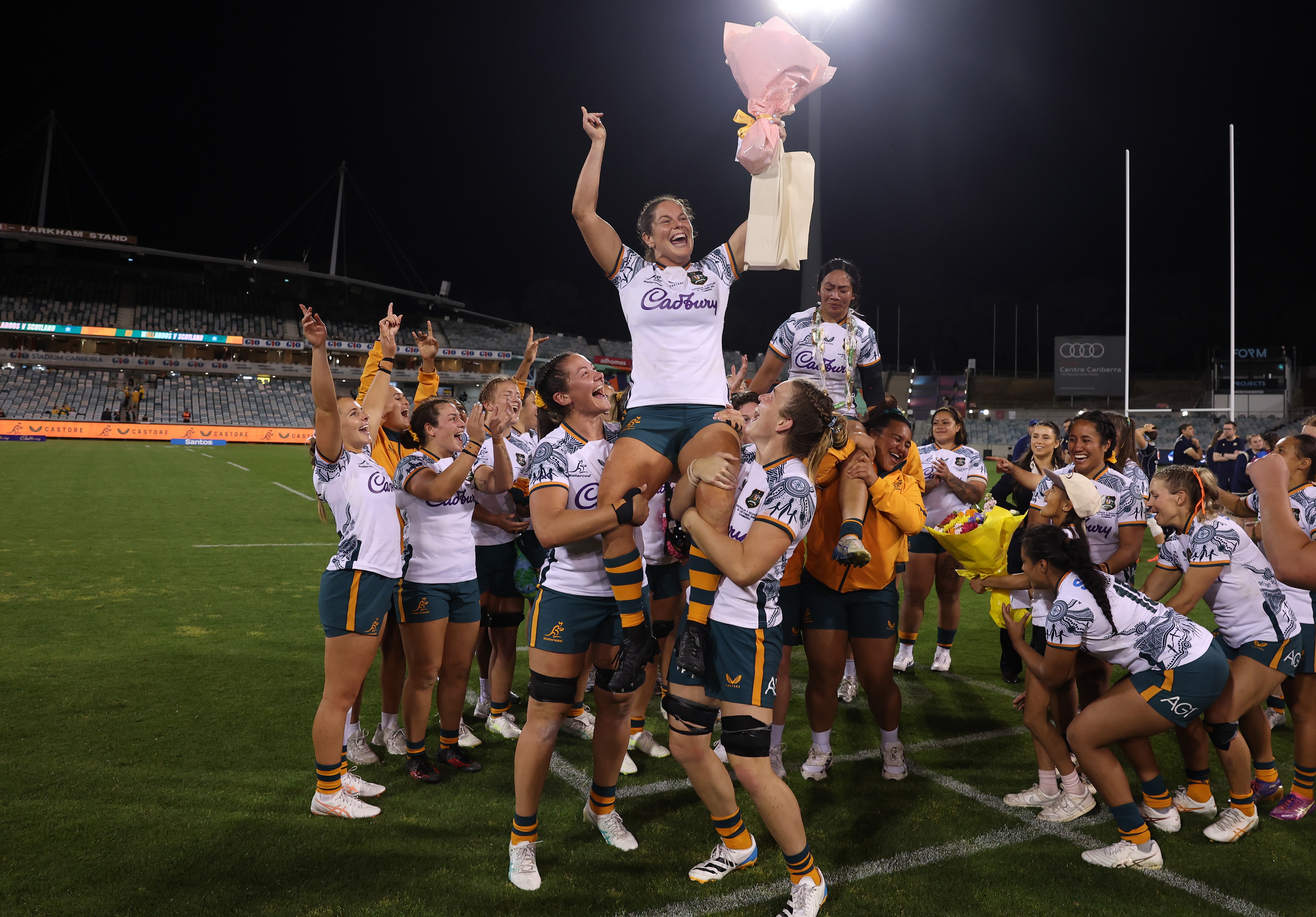 Wallaroos send retiring pair out with win over Scotland