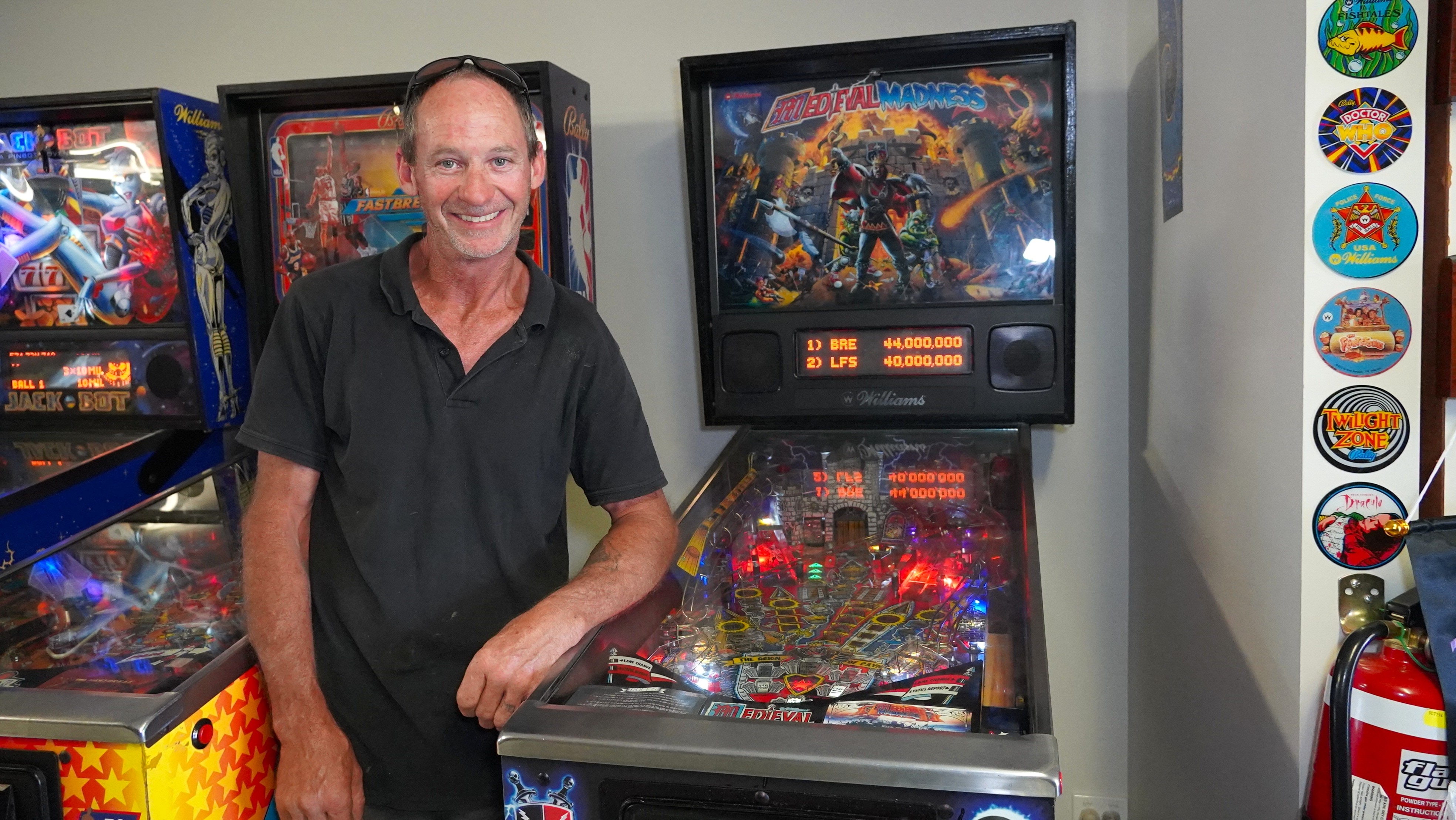 Inside one of Australia's largest private collections of pinball machines